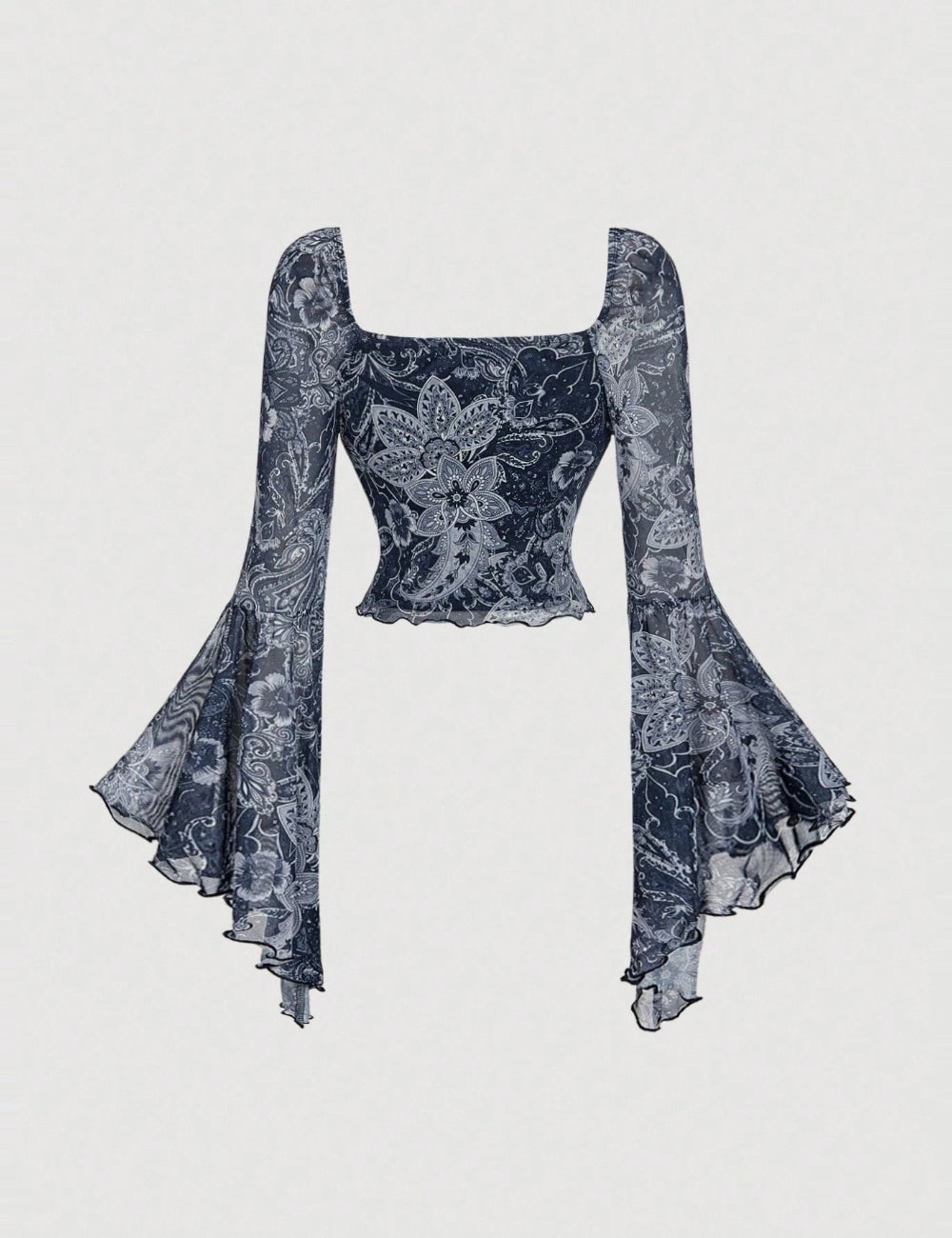 Top Shein, albastru