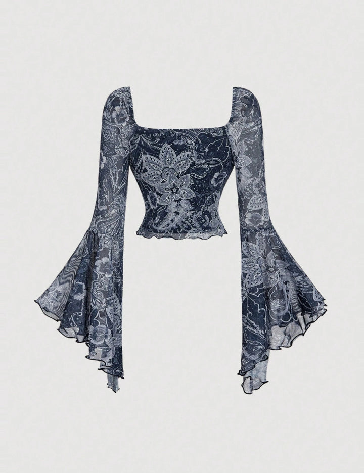 Top Shein, albastru