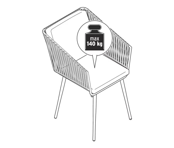 Scaun TCHIBO, negru