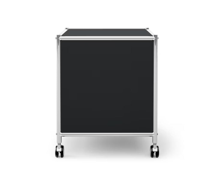 Măsuță laterală cu sertar, metal TCHIBO, negru