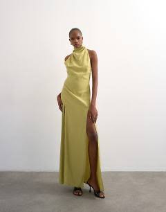 Rochie midi TOPSHOP, verde