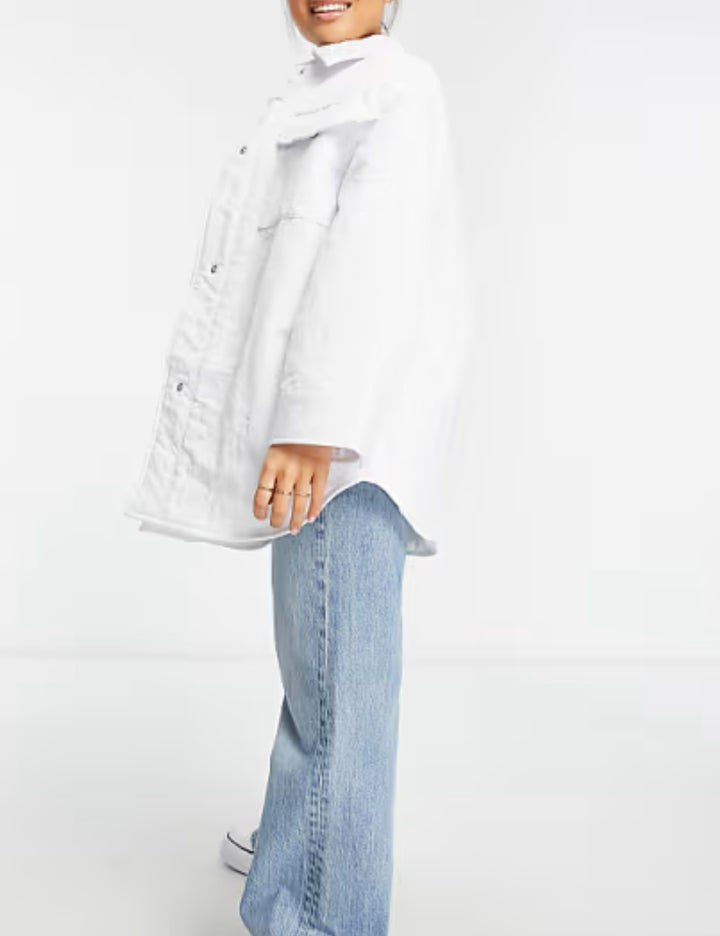 Jachetă ASOS, alb
