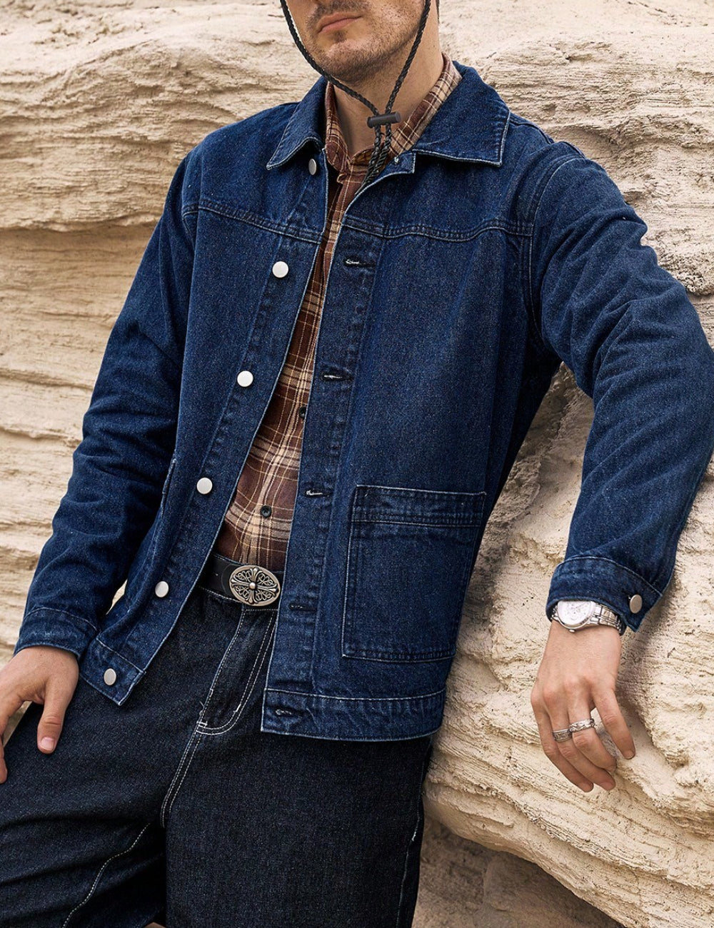 Shein MANFINITY Farmerdzseki, kék