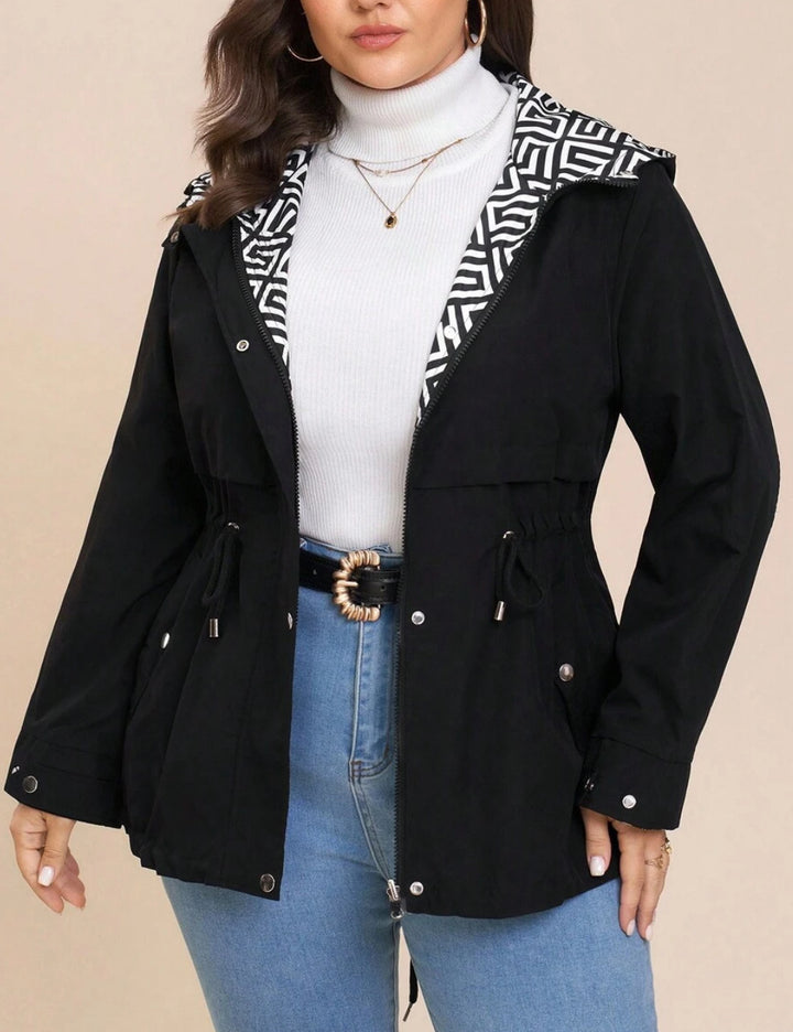 Jachetă Reversibilă Shein Curve+, mix culori