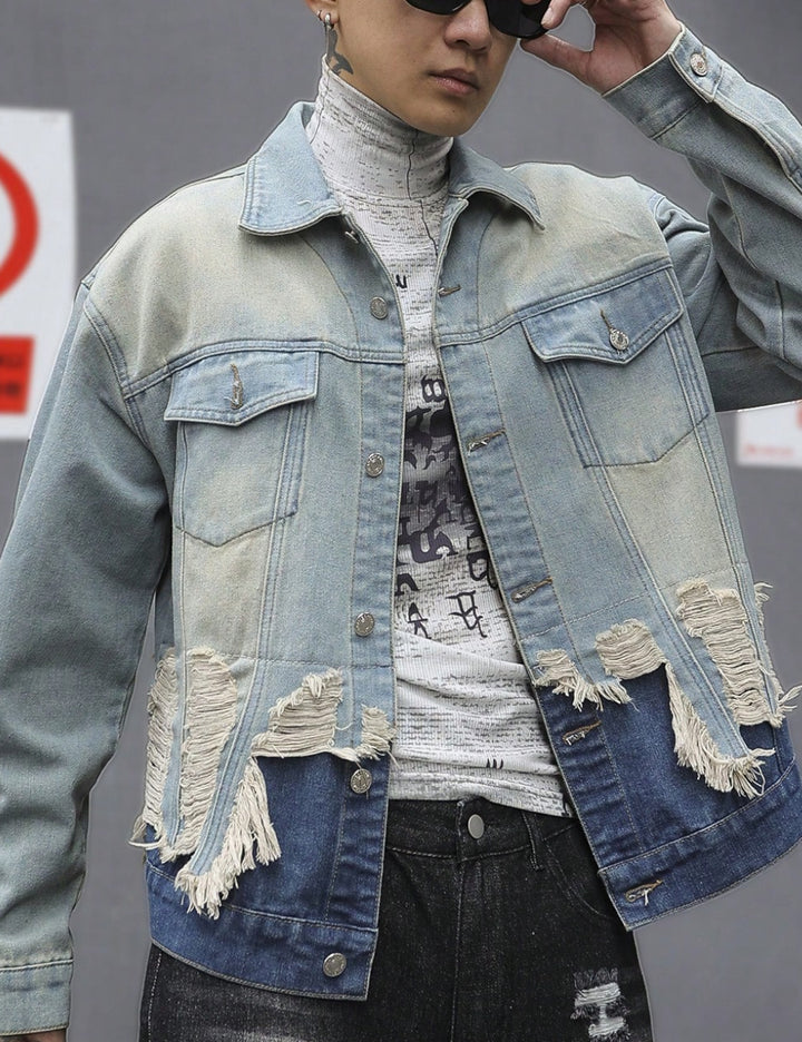 Jachetă Shein MANFINITY, albastru