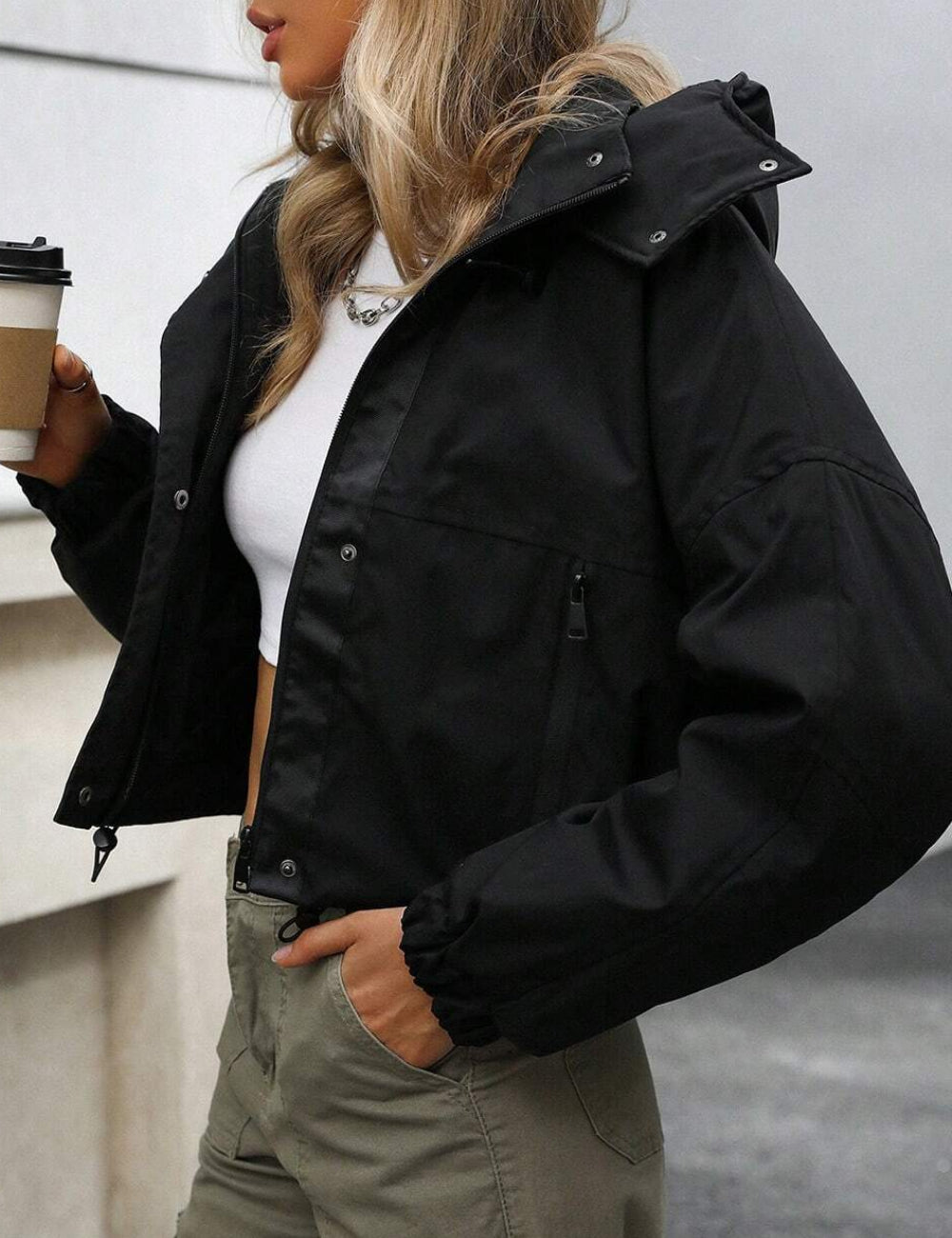 Shein Jacket, fekete