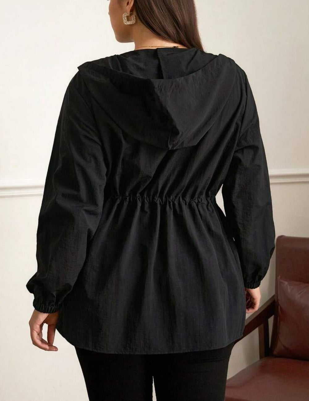 Jachetă Shein Curve+, negru