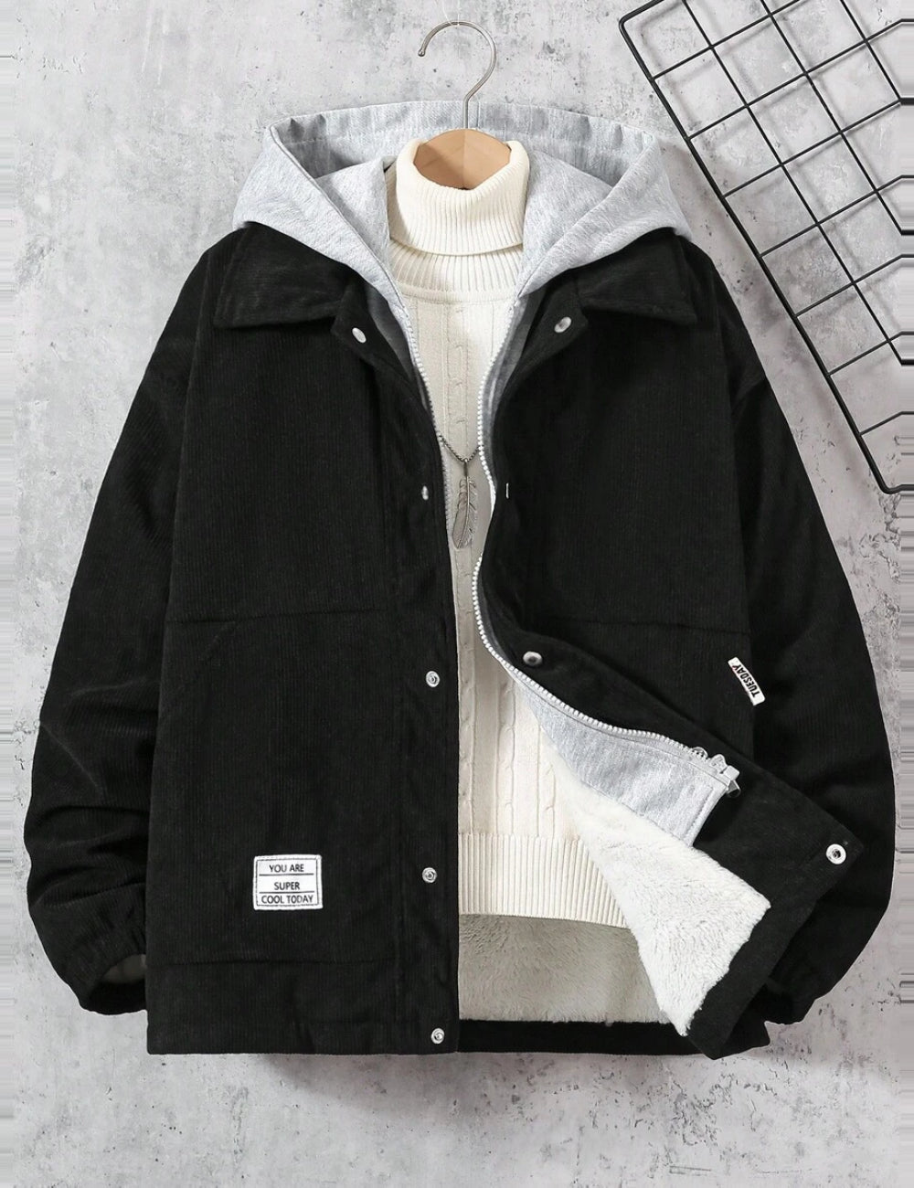 Jachetă Shein, negru