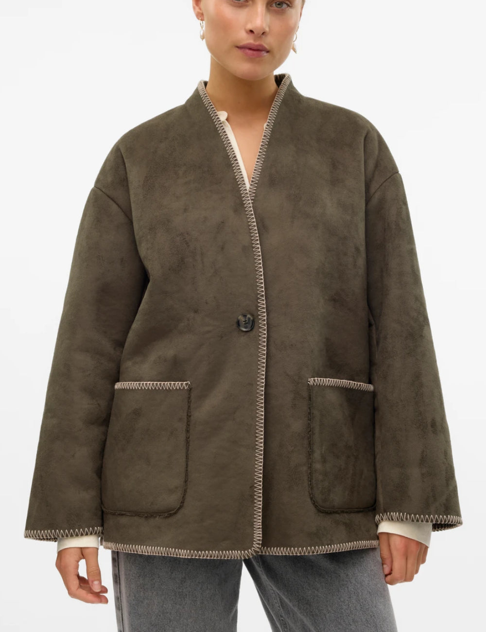Jachetă Vero Moda, verde
