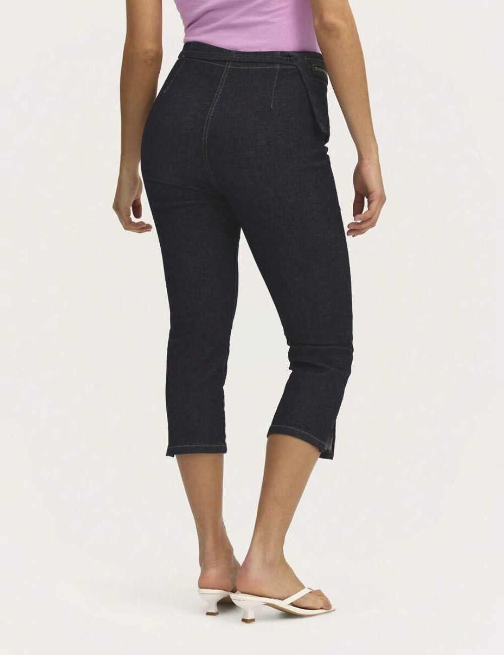 Jeans 3/4 Shein, albastru
