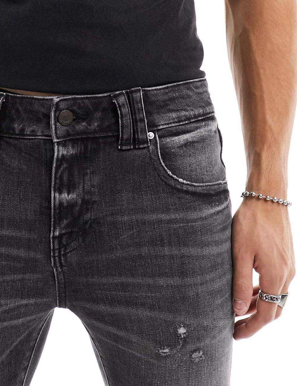 Jeans ASOS, gri