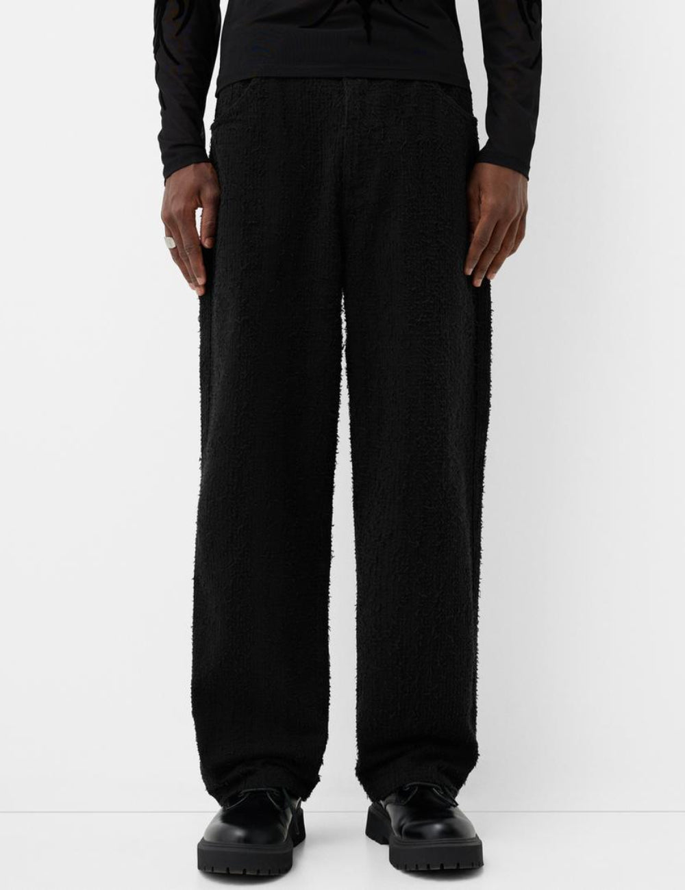 Jeans Bershka, negru