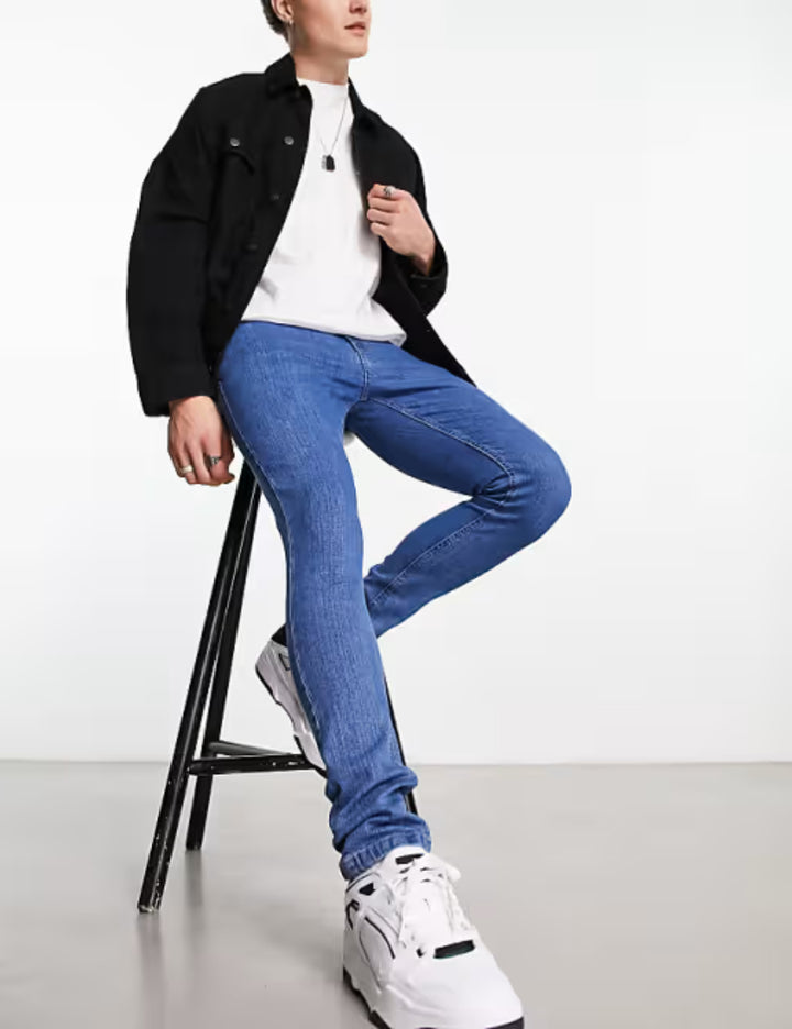 Jeans Bolongaro, albastru