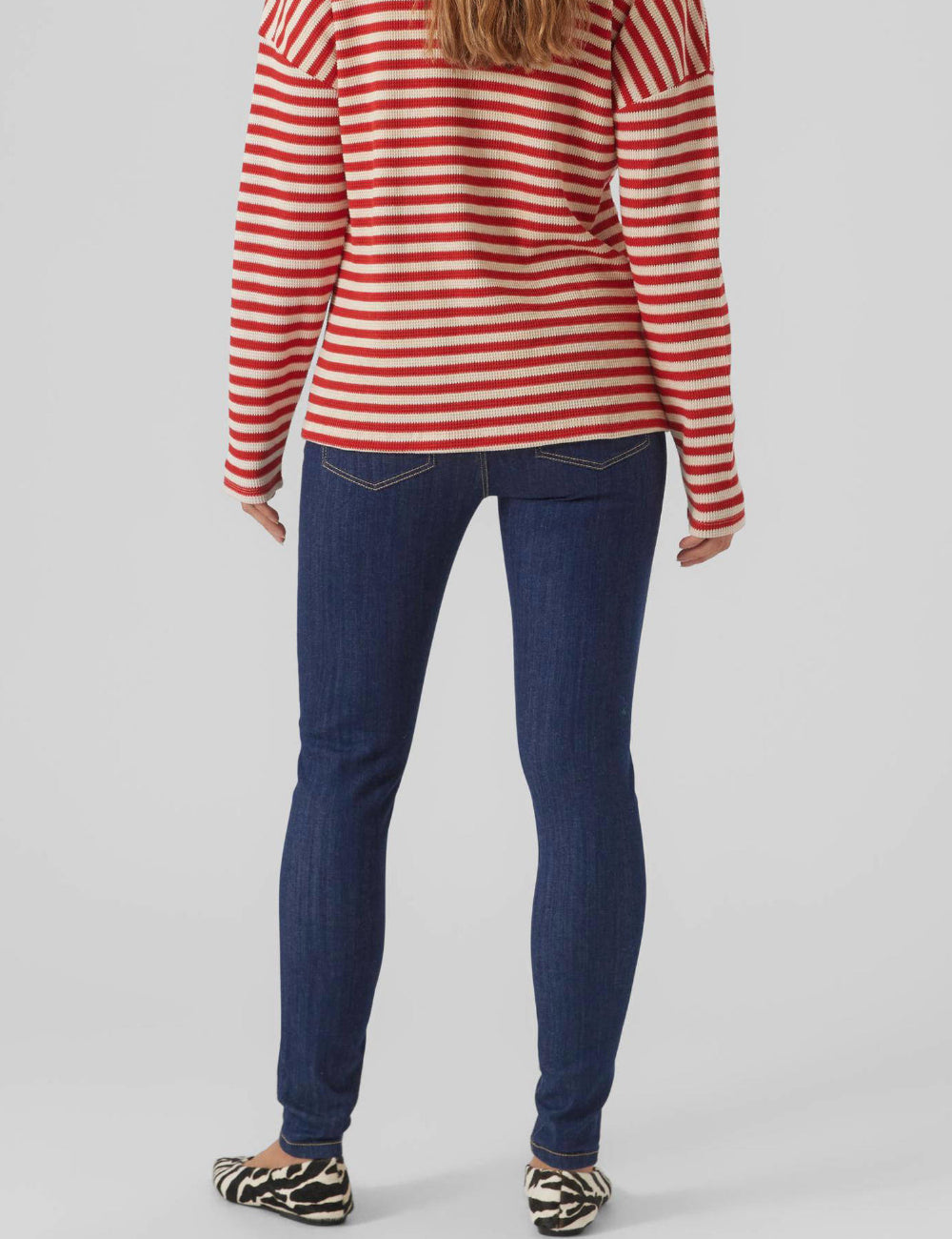 Jeans Mamalicious, albastru