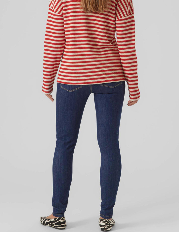 Jeans Mamalicious, albastru