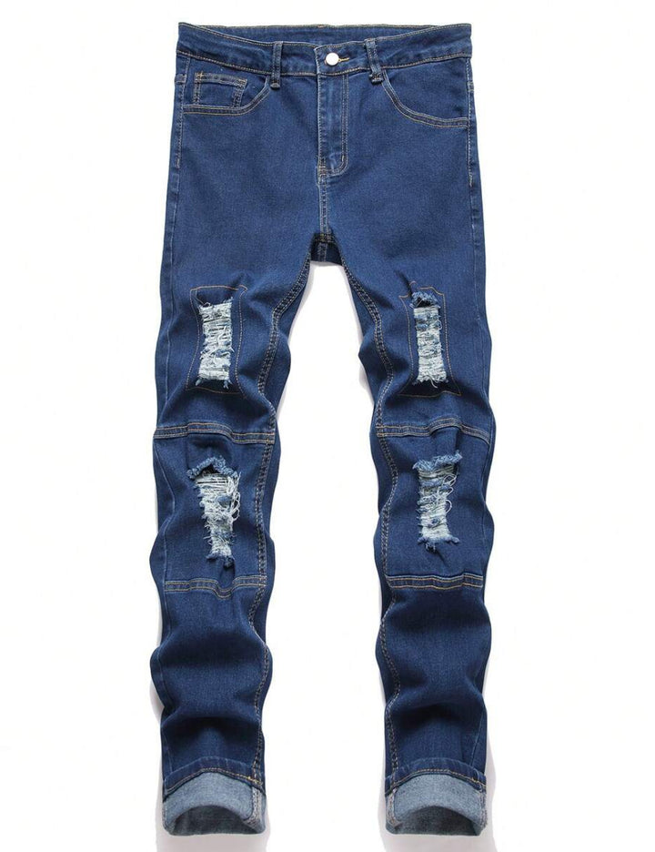 Jeans MANFINITY by Shein, albastru