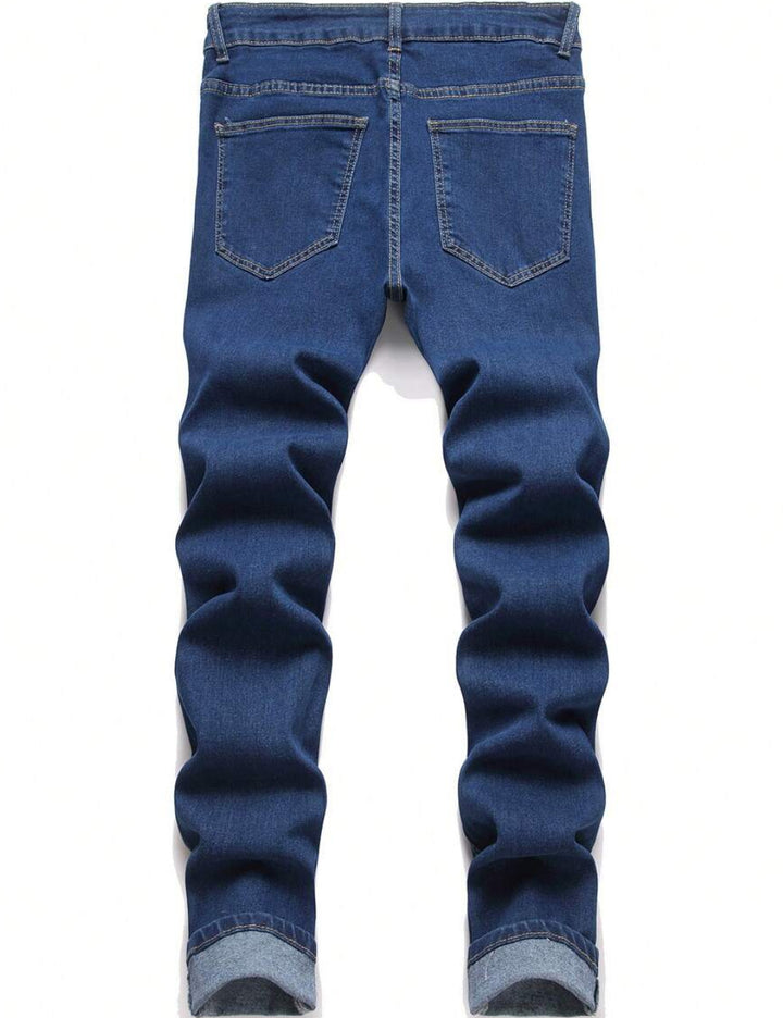 Jeans MANFINITY by Shein, albastru