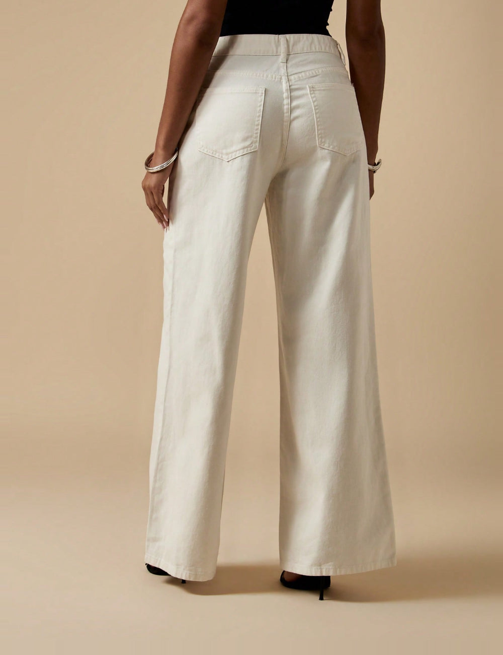 Jeans Shein, alb