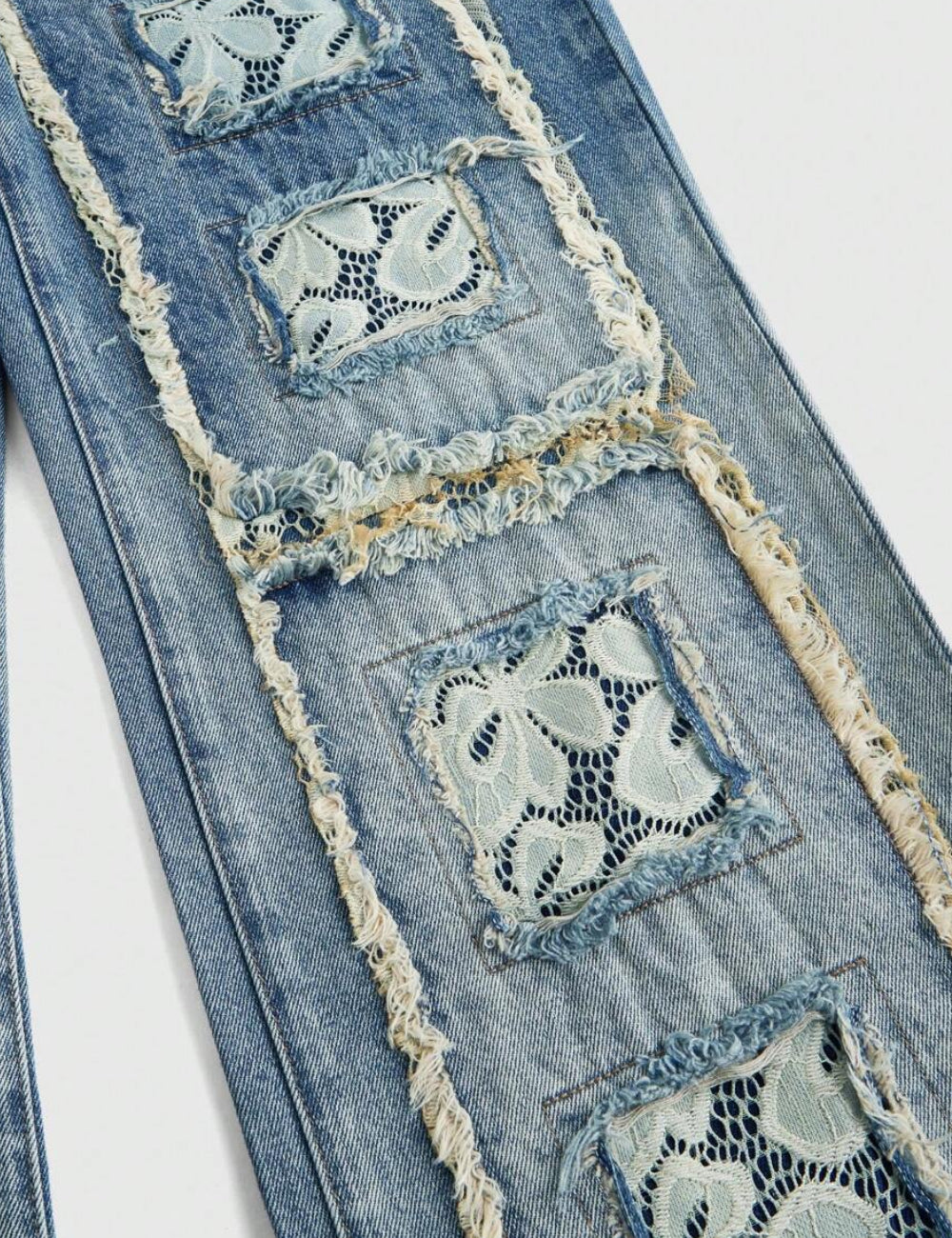 Jeans Shein Romwe, albastru