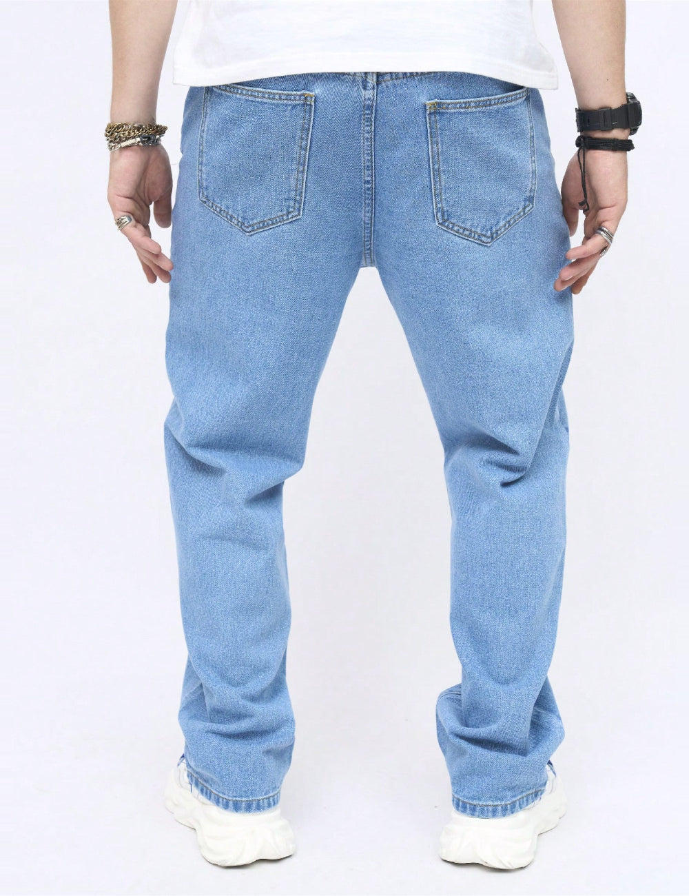 Jeans Shein MANFINITY, albastru