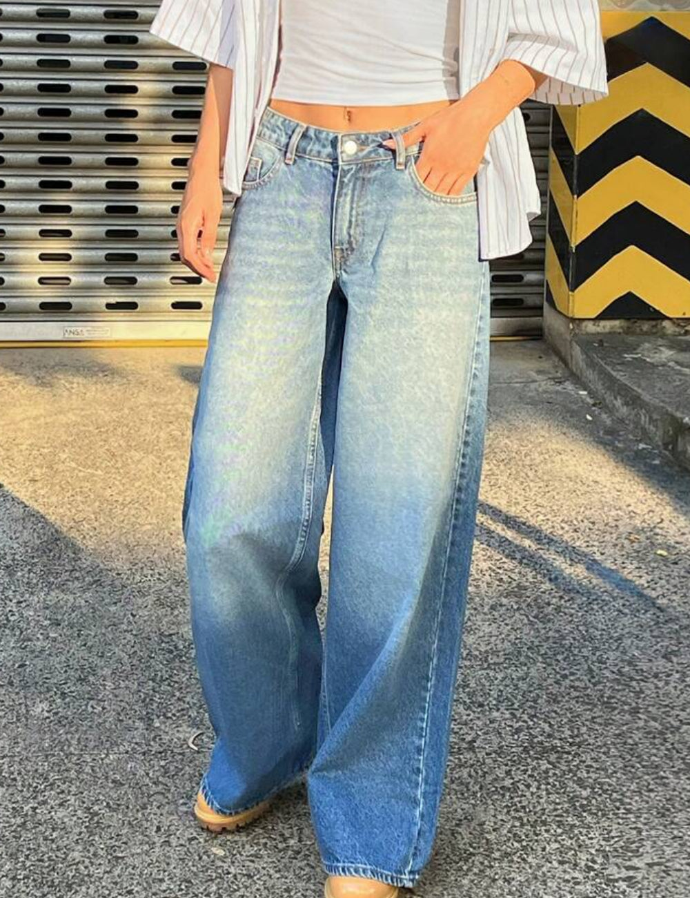 Jeans Shein, albastru