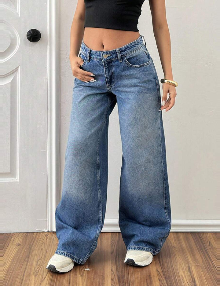 Jeans Shein, albastru