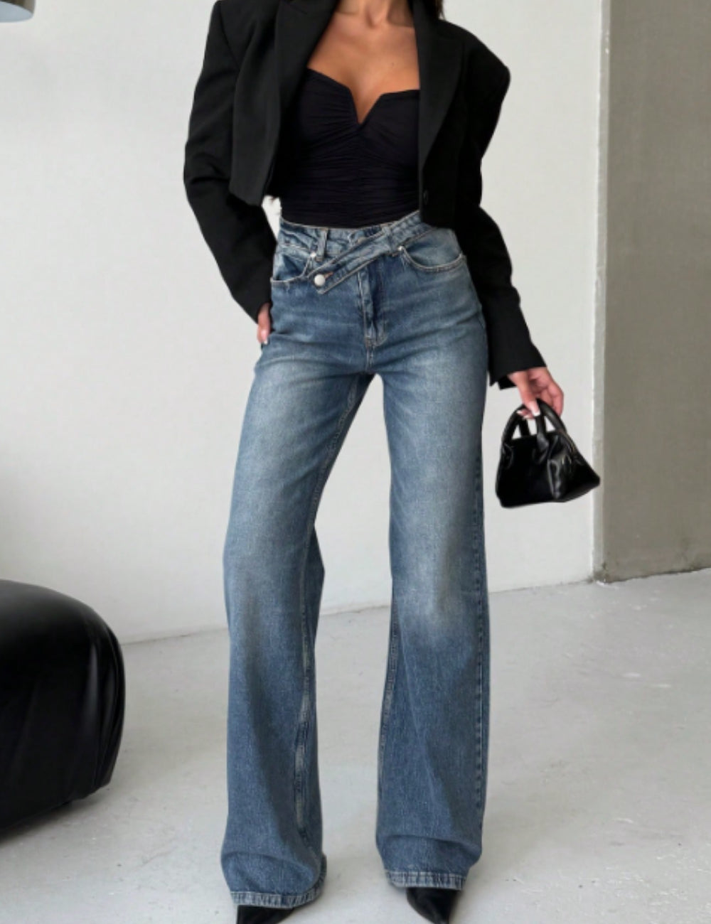 Jeans Shein, albastru