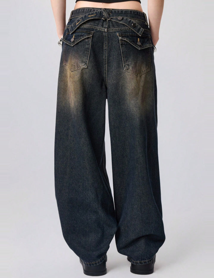 Jeans Shein Romwe, kék