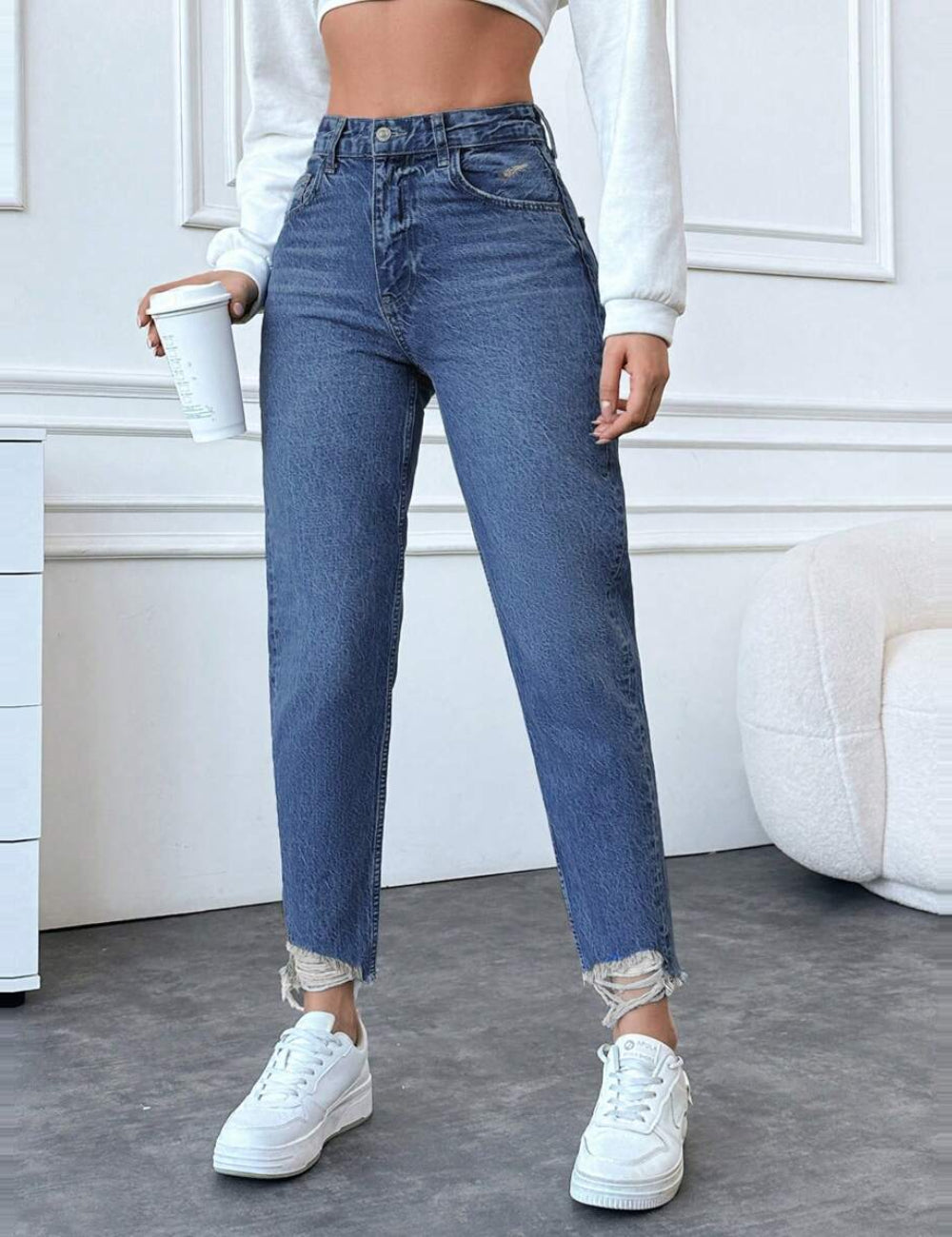 Jeans Shein, albastru