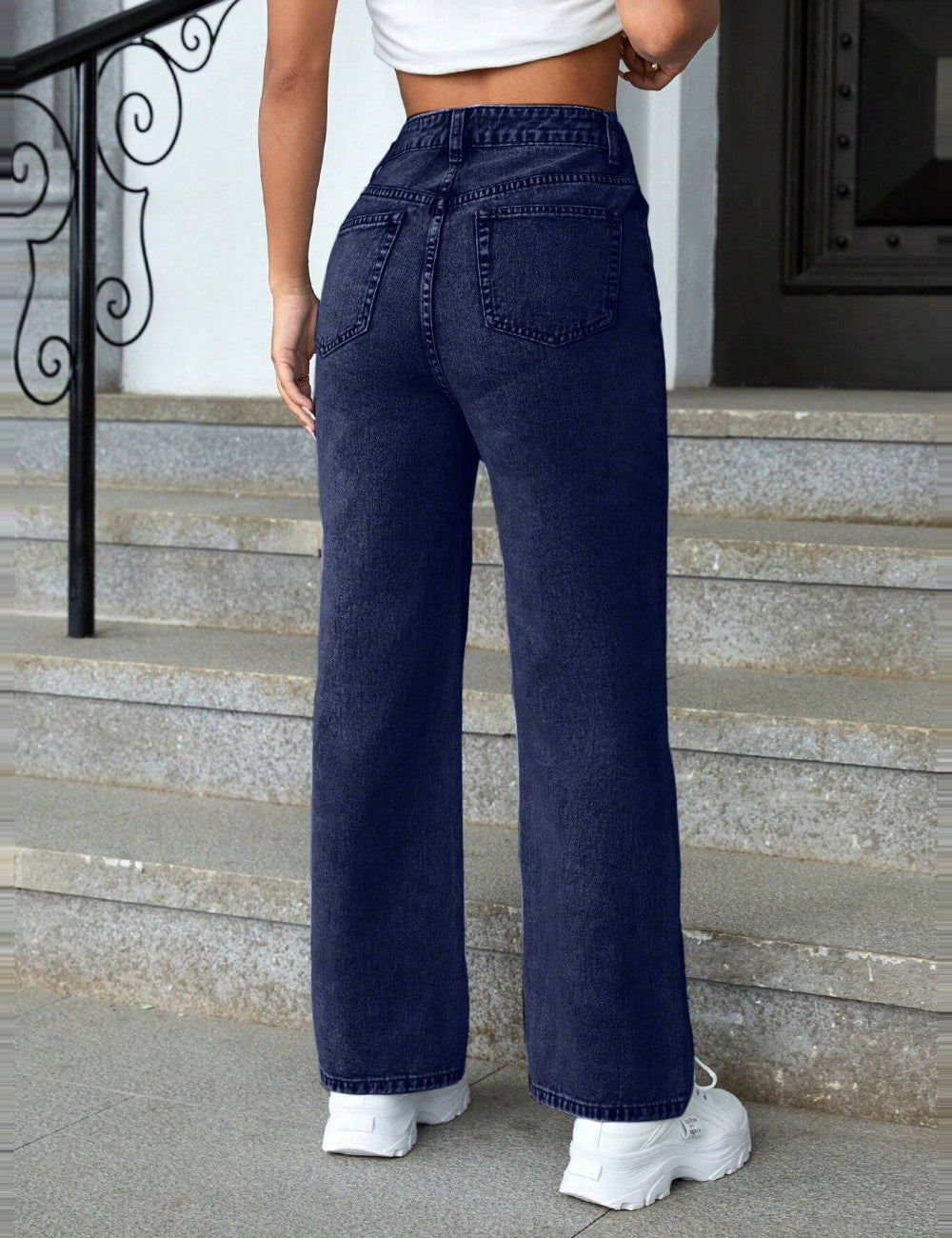 Jeans Shein, bleumarin