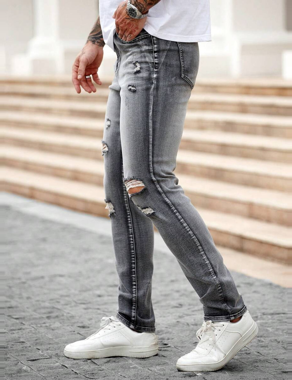Jeans Shein, gri