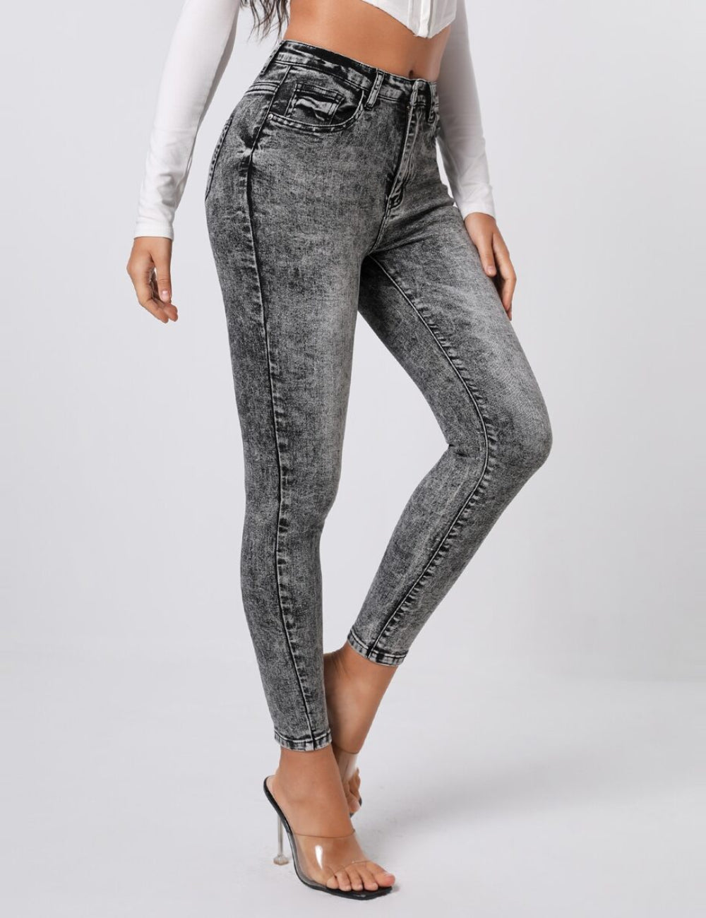 Jeans Shein, gri