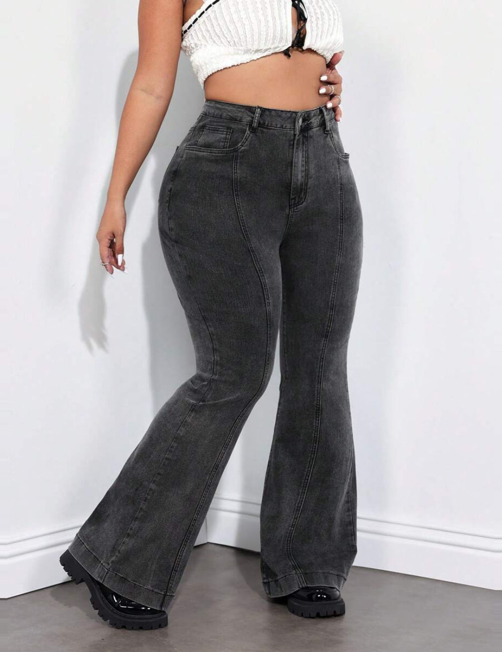 Jeans Shein, gri
