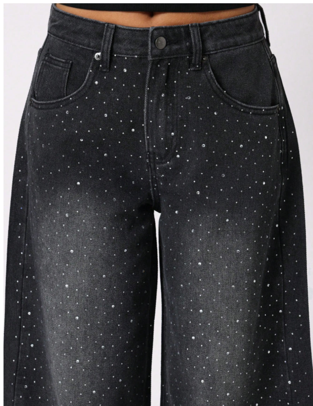 Jeans Shein SUMWON, negru