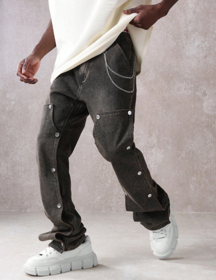 Jeans Shein SUMWON, fekete
