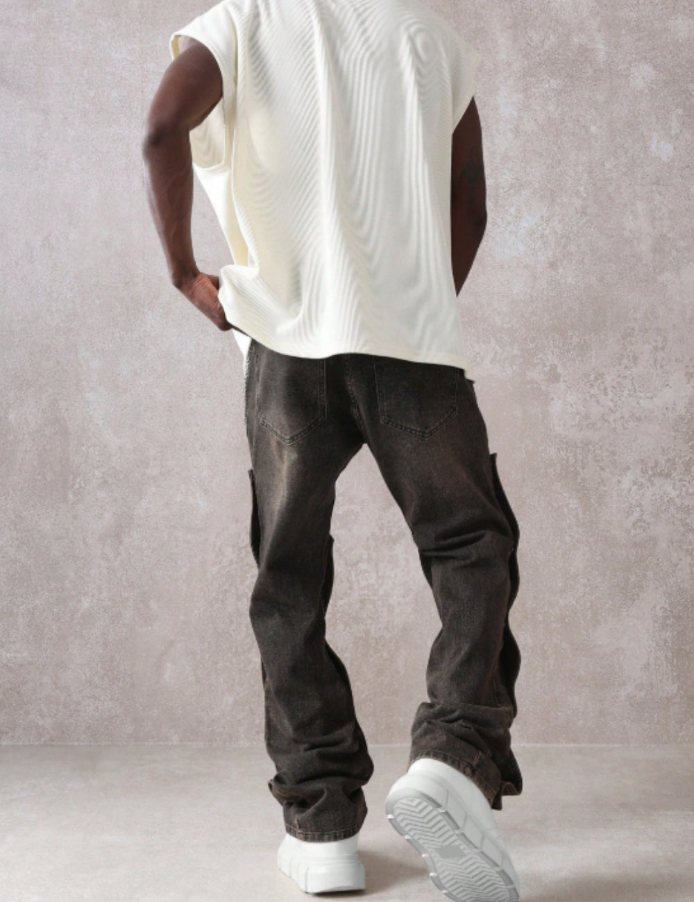 Jeans Shein SUMWON, fekete