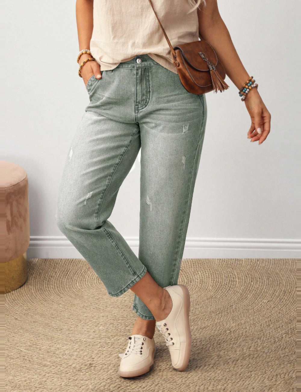 Jeans Shein, verde