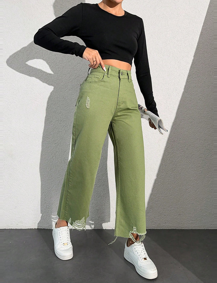 Jeans Shein, verde