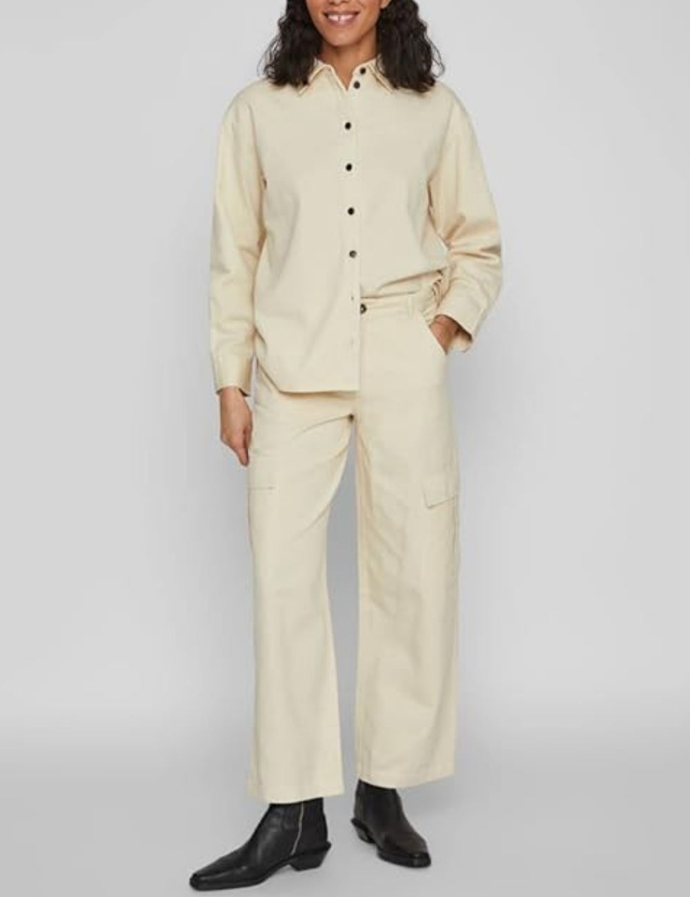 Jeans Vila, crem