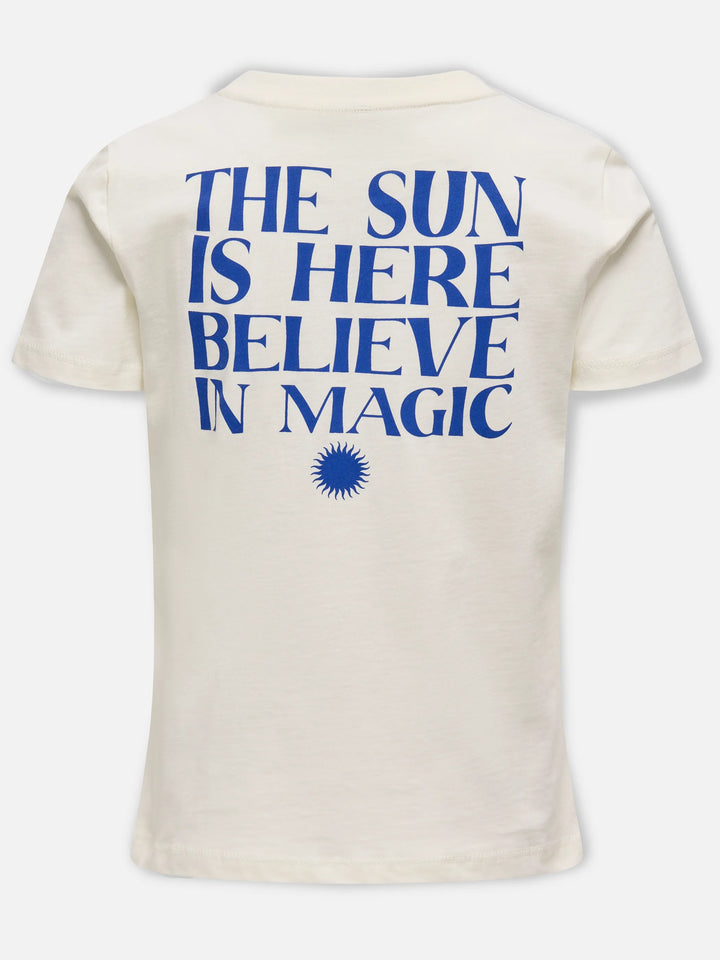 Tricou Only, crem