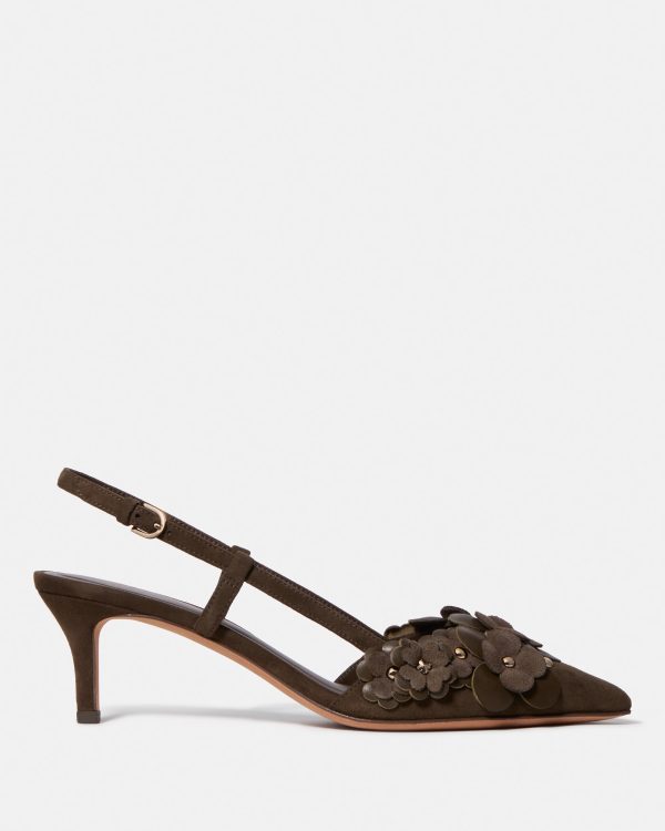 Pantofi din piele KATE SPADE, maro