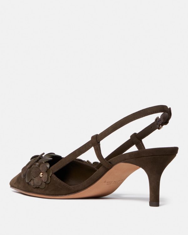 Pantofi din piele KATE SPADE, maro