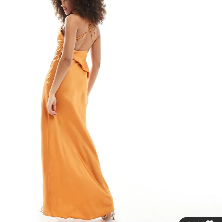 Rochie maxi ASOS, portocaliu