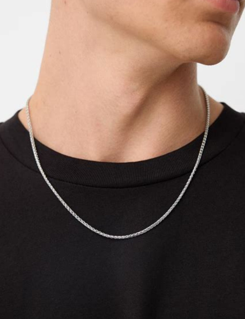 Lanț Bershka, argintiu