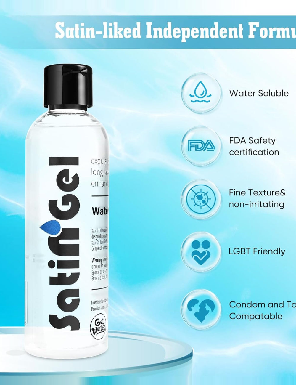 Lubrifiant SATIN GEL, transparent