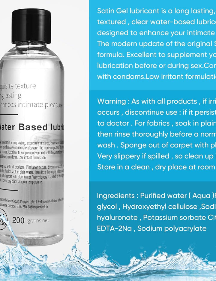 Lubrifiant SATIN GEL, transparent