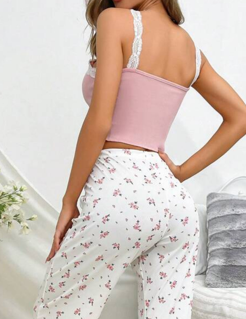 Shein pizsama trikó, rózsaszín