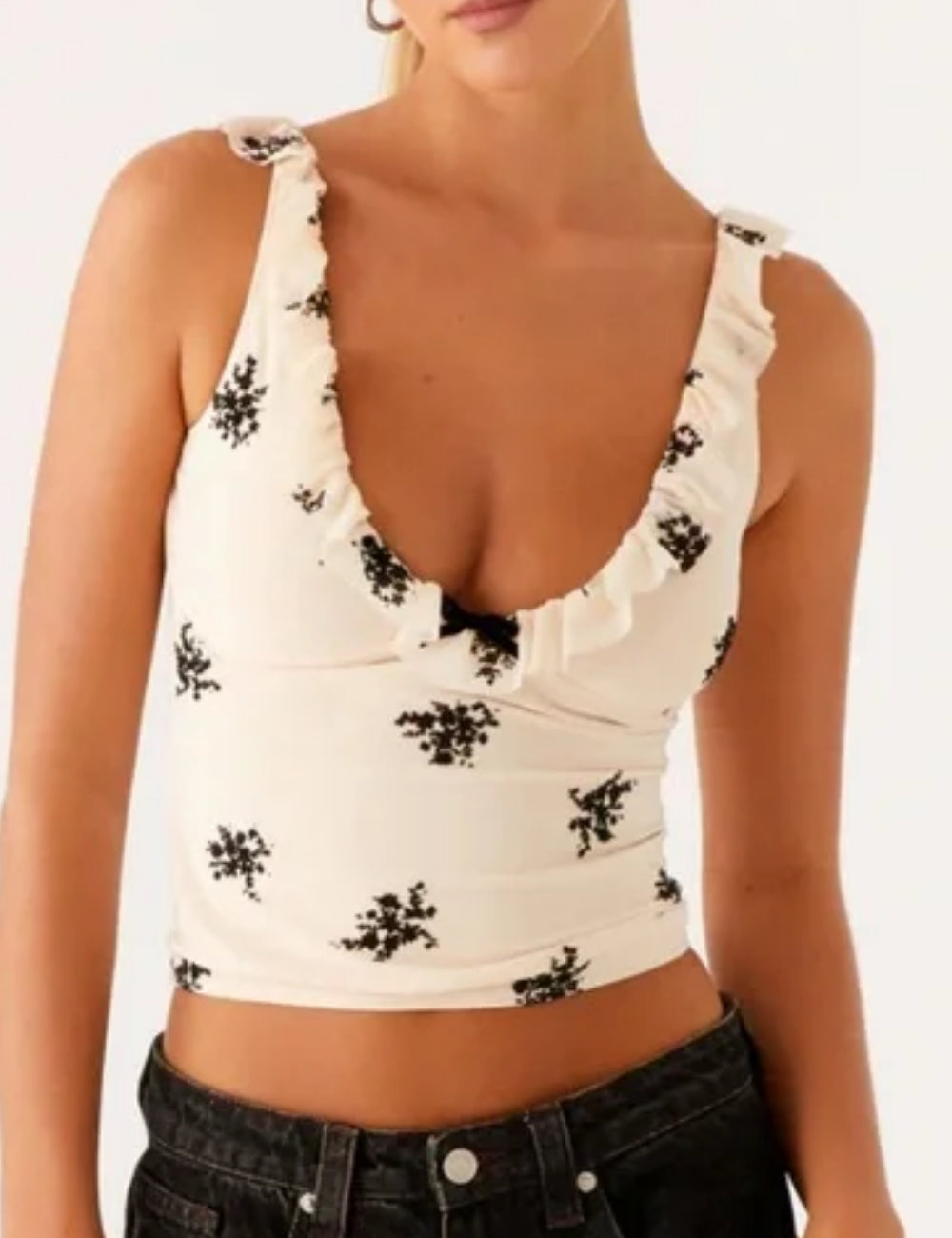 Shein top, bézs