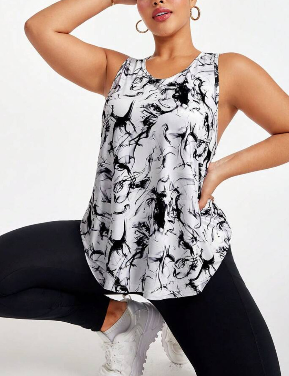 Shein Curve+ trikó, többszínű