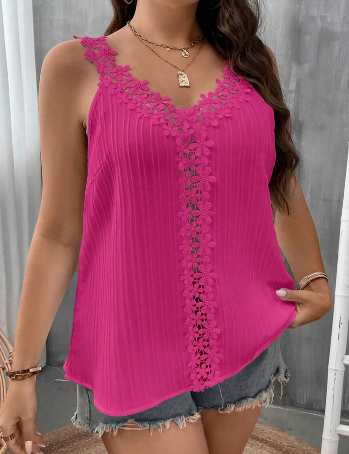 Shein Curve+ rózsaszín trikó